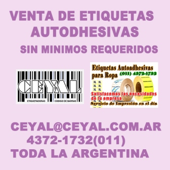 servicio de impresion de etiquetas auto adhesiva articulo – fecha de elaboracion Gran Buenos Aires