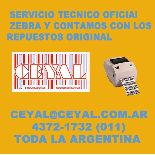 INSUMOS IMPRESORAS ZEBRA ARGENTINA – CEYAL (011 43721732)