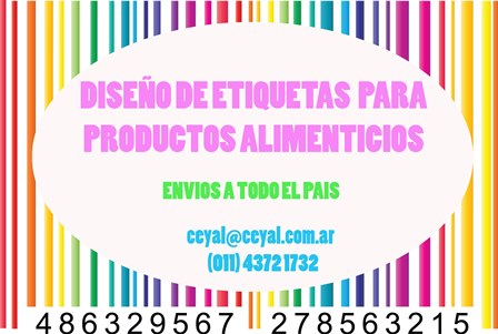 DISEÑO DE ETIQUETAS  PARA PRODUCTOS ALIMENTICIOS CEYAL ARGENTINA