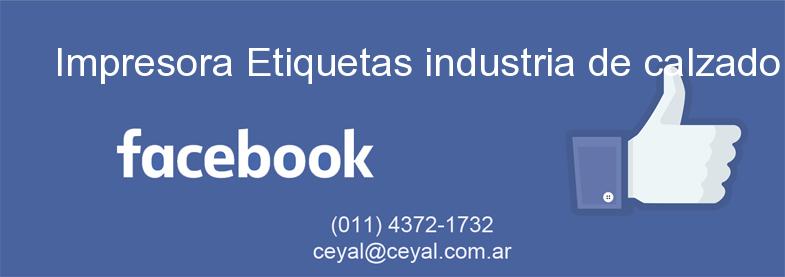 Impresora Etiquetas industria de calzado