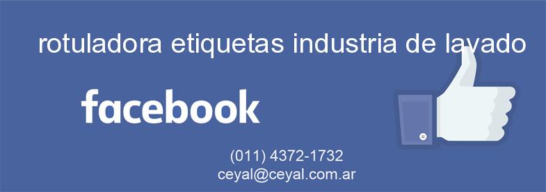rotuladora etiquetas industria de lavado