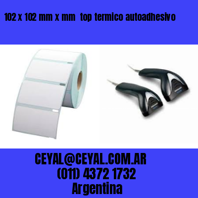 102 x 102 mm x mm  top termico autoadhesivo