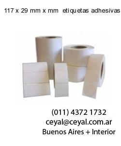 117 x 29 mm x mm  etiquetas adhesivas textiles
