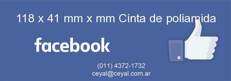 118 x 41 mm x mm Cinta de poliamida
