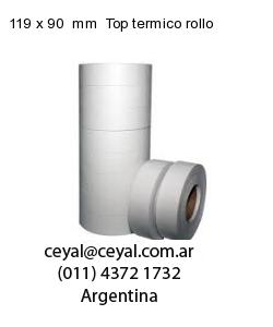 119 x 90  mm  Top termico rollo