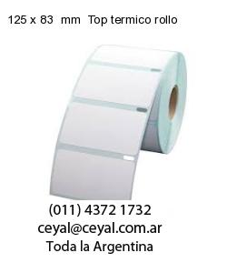125 x 83  mm  Top termico rollo
