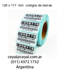 126 x 117  mm  codigos de barras
