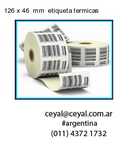 126 x 46  mm  etiqueta termicas