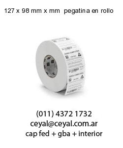 127 x 98 mm x mm  pegatina en rollo