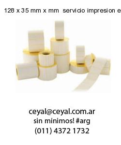 128 x 35 mm x mm  servicio impresion etiquetas codigos