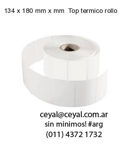 134 x 180 mm x mm  Top termico rollo