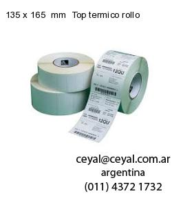 135 x 165  mm  Top termico rollo