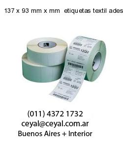 137 x 93 mm x mm  etiquetas textil adesivas