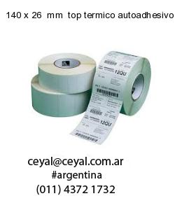 140 x 26  mm  top termico autoadhesivo