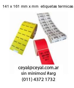 141 x 161 mm x mm  etiquetas termicas