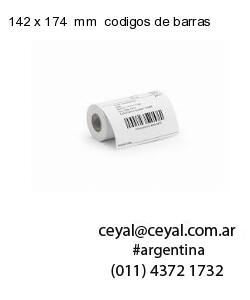 142 x 174  mm  codigos de barras
