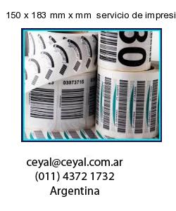 150 x 183 mm x mm  servicio de impresion base de datos