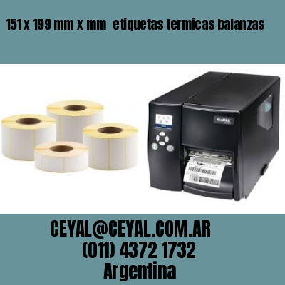 151 x 199 mm x mm  etiquetas termicas balanzas