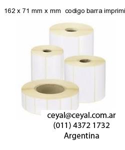 162 x 71 mm x mm  codigo barra imprimir