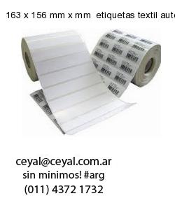 163 x 156 mm x mm  etiquetas textil autoadhesivas