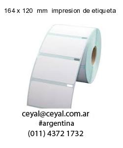 164 x 120  mm  impresion de etiqueta
