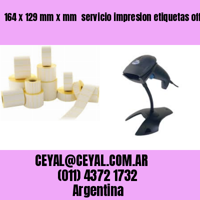 164 x 129 mm x mm  servicio impresion etiquetas offset