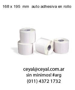 168 x 195  mm  auto adhesiva en rollo