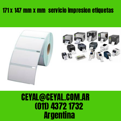 171 x 147 mm x mm  servicio impresion etiquetas