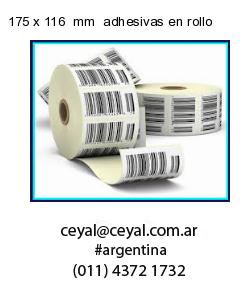 175 x 116  mm  adhesivas en rollo