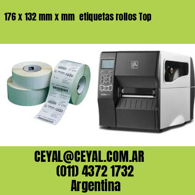 176 x 132 mm x mm  etiquetas rollos Top