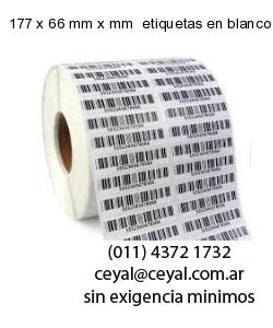 177 x 66 mm x mm  etiquetas en blanco