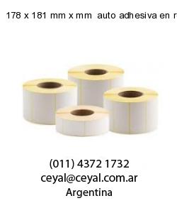 178 x 181 mm x mm  auto adhesiva en rollo