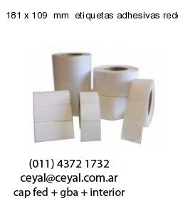 181 x 109  mm  etiquetas adhesivas redondas