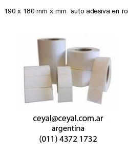 190 x 180 mm x mm  auto adesiva en rollo