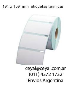 191 x 159  mm  etiquetas termicas