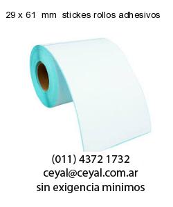 29 x 61  mm  stickes rollos adhesivos
