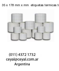 35 x 178 mm x mm  etiquetas termicas top