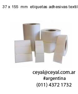 37 x 155  mm  etiquetas adhesivas textiles