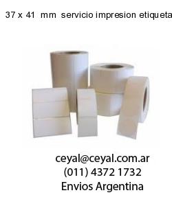 37 x 41  mm  servicio impresion etiquetas numeradas