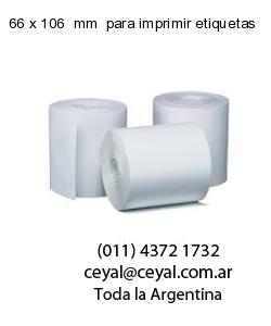 66 x 106  mm  para imprimir etiquetas