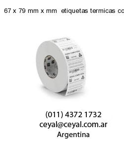 67 x 79 mm x mm  etiquetas termicas congelados