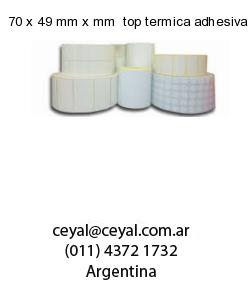 70 x 49 mm x mm  top termica adhesiva