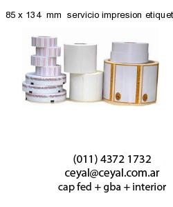 85 x 134  mm  servicio impresion etiquetas offset