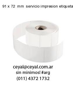 91 x 72  mm  servicio impresion etiquetas