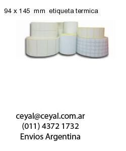 94 x 145  mm  etiqueta termica