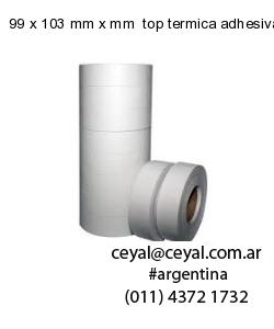 99 x 103 mm x mm  top termica adhesiva