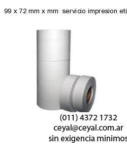 99 x 72 mm x mm  servicio impresion etiquetas opp