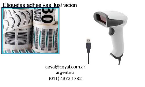 Etiquetas adhesivas ilustracion