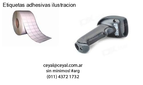 Etiquetas adhesivas ilustracion