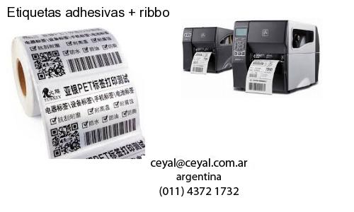 Etiquetas adhesivas   ribbo